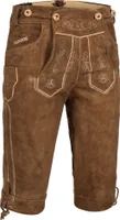 PAULGOS Herren Trachten Lederhose - Kniebund - Echtes Leder - Übergröße 62 - 72