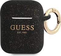 Guess Gua2Sggek Kryt Airpods Black/Black Silicone Glitter