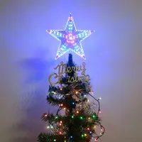 Kssiaz Weihnachtsbaum Spitze Stern, 3D Sechseckig LED Lampe Weihnachtsstern  Baumspitze mit Timer & 8 Lichtmodi, USB-betrieben Beleuchtung  Weihnachtsbaum, Silber : : Küche, Haushalt & Wohnen