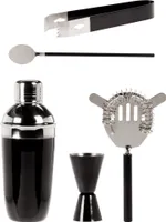 EXCELLENT Barmanská sada shaker 5 ks GLOSSY BLACK KO-A12441070