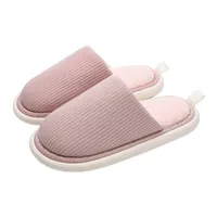 Damen und Herren Winter Hausschuhe  Warm Plüsch  Warm Pantoffeln  Weiche Rutschfest Hausschuhe, Farbe: Rosa, Größe: 38/39