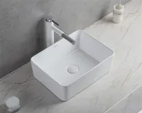 Rebiko Umyvadlo Na Desku Keramika K Umístění Na Desku Stolu Bílý