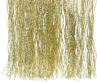 Decoris Lametta Vinyl Weihnachtsdekoration Glanz Gold/Laser 50X40 Cm