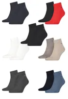 Calvin Klein Quarter Sneaker Socken Herren Kurzsocke 6 Paar, Farbe:Black, Socken & Strümpfe:43-46