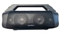 Soundcore by Anker Motion Boom Plus Bluetooth Lautsprecher, Duale Titan Woofer, BassUp Technologie, bis zu 20h Akkulaufzeit - Schwarz