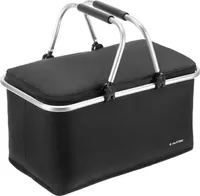 Outtec® Thermo-Picknickkorb, Faltbar Thermotasche, Picknick Korb, Kühltasche, Thermokorb, Einkaufskorb, Isolierkorb - 29 Liter, 47 x 27 x 22 cm