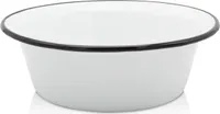 Karl Krüger 101201 Schüssel emailliert, weiß, Ø 20 cm