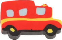 gumička hasičské auto chlapci 3,5 cm gumová červená