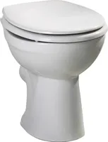 WC Sitz Duroplast weiß mit Edelstahlscharnieren