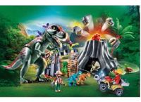 PLAYMOBIL 70327 Dinos XXL T-Rex Dinosaurier mit Vulkanausbruch und Figuren