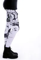cosey - bedruckte bunte Leggins (Einheitsgröße) - Design Comic