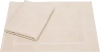 Betz 2er Set Badvorleger 50x70 cm PREMIUM Badematte Badteppich Duschvorleger 100% Baumwolle 650g/m²  Farbe: sand
