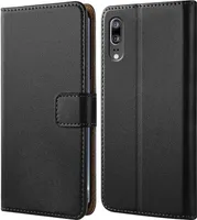 Handy Tasche für Huawei P20 Schutzhülle Bookstyle Etui Klapphülle Wallet Flip Cover Case Schwarz
