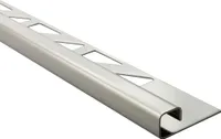 Quadrat Edelstahlschiene Profil Fliesenschiene Edelstahl V2A L250cm 8mm glänzend