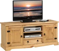 Lowboard TEQUILA, schöner Fernsehtisch im Mexiko Stil, praktischer Fernsehschrank aus Kiefer gebeizt/gewachst, zeitloses Sideboard mit Stauraum