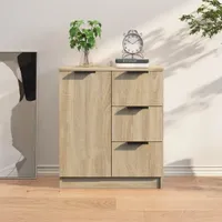 The Living Store príborník Sonoma dub 60x30x70 cm materiál na báze dreva