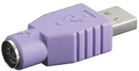 DeLOCK 65461, USB-A, PS/2, Violett
