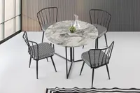 Skye Decor, Yaprak- Yaprak CHL, Atlantikkiefer, Couchtische, 72x100x100 cm, 100% Melaminbeschichtete Partikelplatte