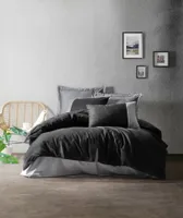 L'Essentiel Linge de Maison, Plain- CTN2528, czarny, szary, kołdra, 100% bawełna ranforce