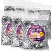 Cafeclub Kaffeepads Ristretto Supercreme Megabeutel 100 Stück (6er Pack)