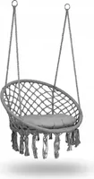 Storchennestschaukel 80cm Boho grau mit Kissen