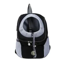 MCBOSON Haustier Rucksack Tragetasche für Hunde, Verstellbare Reisetasche für Haustiere, Bequem und atmungsaktiv, Schwarz, M