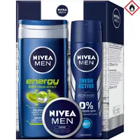 NIVEA MEN Darčeková súprava High Energy Care pre aktívnych mužov 430ml