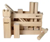 Kubb Viking Oryginalne gumowe drewno w drewnianym pudełku
