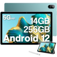 Blackview Tab 11 WiFi 2K Tablet Android 12 Tablet 10,36 Zoll, 14(8+6) GB + 256GB (TF 1TB), 2000x1200 FHD+, MT8183 Octa-Core, 16MP+16MP, 8380mAh, OTG/BT/5G WiFi Tablet mit Stift und Schutzhülle