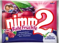 Storck Nimm2 Bonbon Rote Früchte mit Vitamen und Füllung 240g