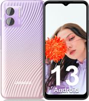 DOOGEE N50 Android 13 Smartphone Ohne Vertrag, 15GB+128GB Speicher/1TB Erweiterbar,6.5" HD+, 50MP Octa-Core Handy, 4200mAh 4G Dual Simlockfreie Handys, Fingerabdruck, Rosa