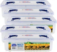 Lock&Lock HPL894 Frischhaltedose 10 Liter - Multibox (5er Pack)