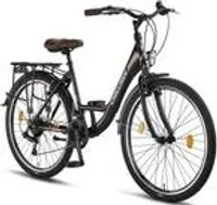 Chillaxx Bike Strada Premium City Bike in 24, 26, 28 Zoll - Fahrrad für Mädchen, Jungen, Herren und Damen - 21 Gang-Schaltung - Hollandfahrrad Citybike