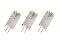 OSRAM BASE LED Lampe PIN, Pinlampe mit G4 Sockel, 0,90W, Ersatz für 10W-Glühbirne, Warmweiss (2700K), 3er-Pack