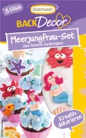 BackDecor 8 Meerjungfrauen-Set aus Zucker