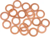 20Stk. Unterlegscheiben Kupfer Flach Dichtungsringe oelablassschraube dichtring fuer Auto 12 x 18 x 1,5 mm