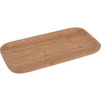 Serviertablett Excellent Houseware, Bambus, 25x13x1,8 cm, braun