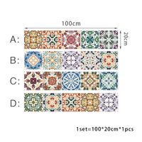 Leap Badezimmer-Fliesenaufkleber, Mosaik-Keramik-Beschichtung, spanische Treppe, abziehbar - E