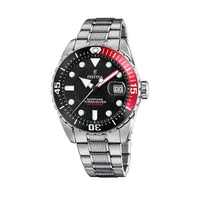 Festina F20480/4 Uhr Herrenuhr Edelstahl Datum silber