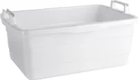 LOCKWEILER Wanne 50x35x20cm 26l eckig Kunststoff weiß