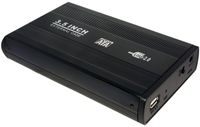 LogiLink® Gehäuse 3,5 Zoll S-ATA HDD USB 2.0 Alu [UA0082]