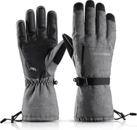 Herren und Damen Skihandschuhe, Thinsulate Warme Winterhandschuhe Wasserdichte Winddichte Touchscreen Atmungsaktive Sporthandschuhe