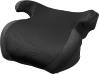 WALSER Auto-Kindersitz Lino, PKW-Kindersitzerhöhung mit Gurtführung, Sitzerhöhung-Kinder-Auto, Autositz-Kinder 38x41,5x18cm schwarz