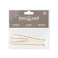 Feuerhand Flachdocht 12,5 mm x 12 cm (5 Stk) Material: 100 % Baumwolle