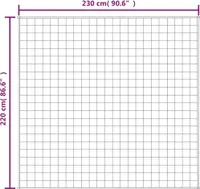 vidaXL Záťažová deka Grey 220x230 cm 15 kg Látka