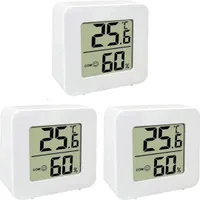 3 Stück Thermometer für Innenräume, Raumthermometer Digital Innen, LCD Intelligentes Hygrometer