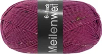Lana Grossa - Meilenweit 6-fach 150g Tweed 9252 dunkelfuchsia