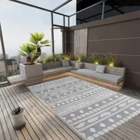 vidaXL Venkovní koberec ARAKIL Grey 190x290 cm PP