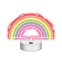 Dekoratívny LED neón na stojane Dúhová farba