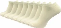 Gawilo  Sneaker Socken 100% Baumwolle | Natürliches Material | Damen & Herren (8 Paar), Natur / 43 - 46
